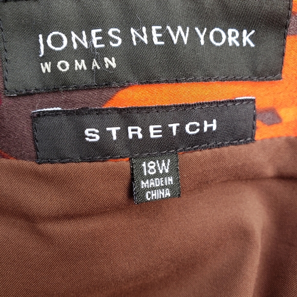 Jones NY Bright Floral Spring Stretch Skirt 18W - Picture 2 of 8